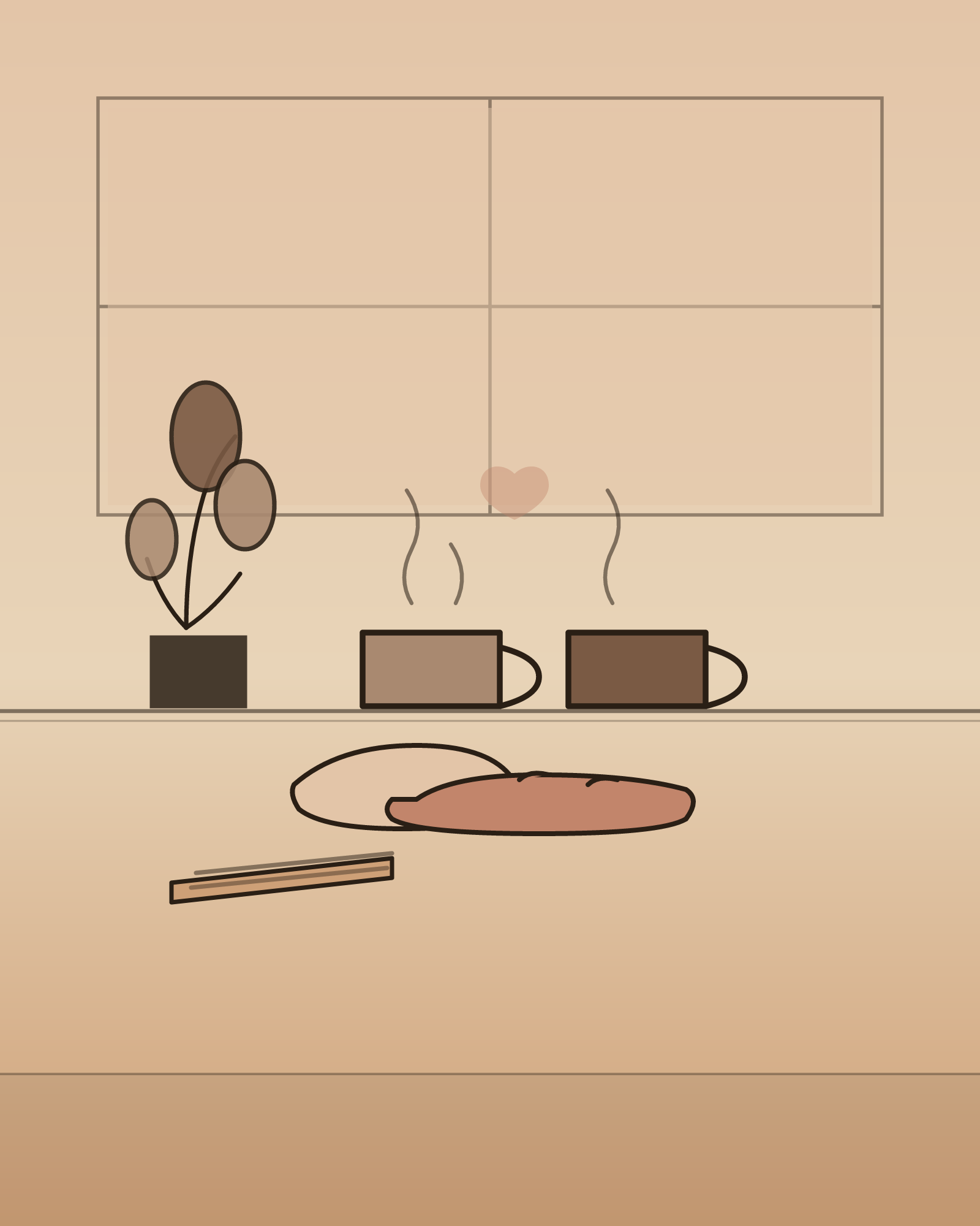 A quiet morning in